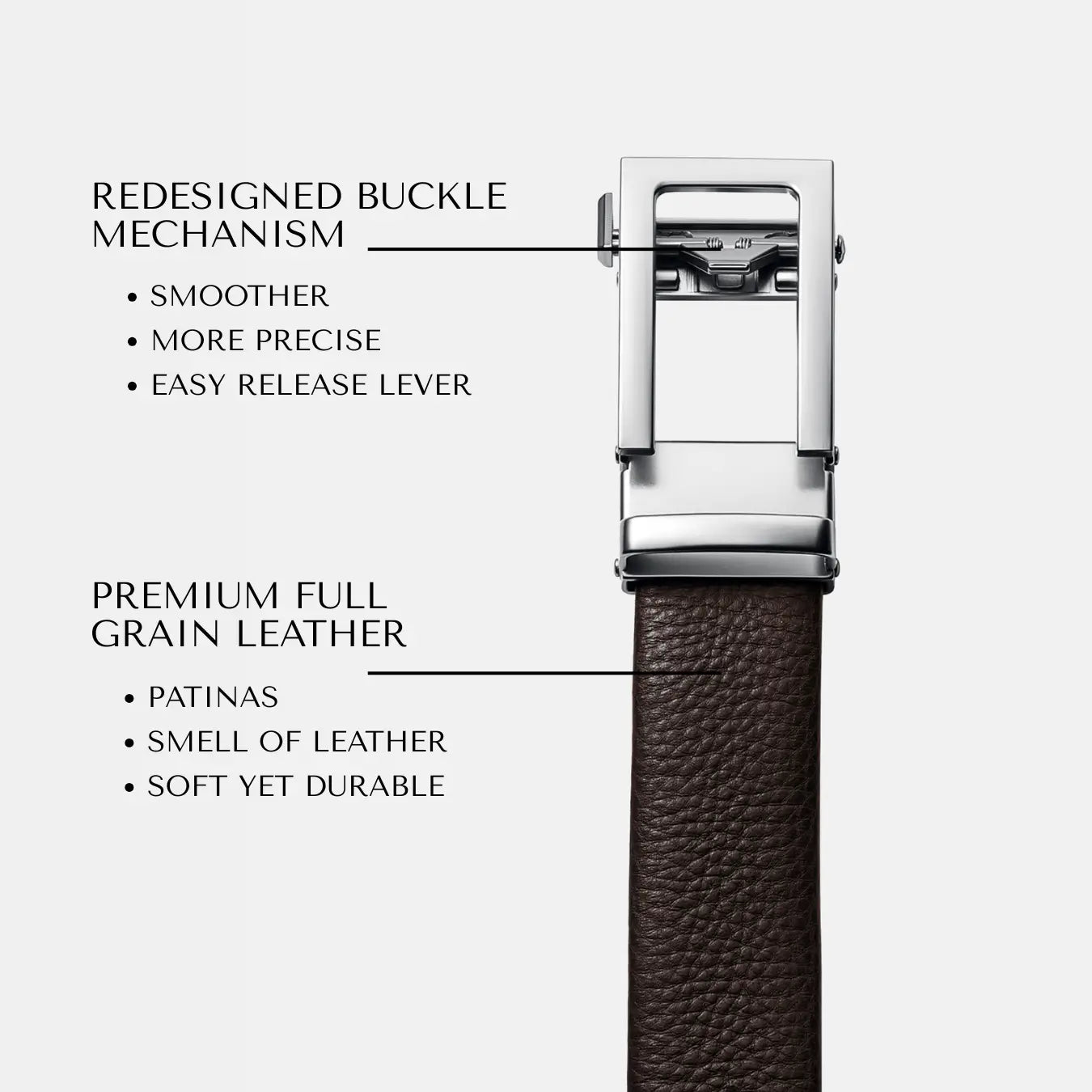 Molteil Belt - Full Grain Brown Wide
