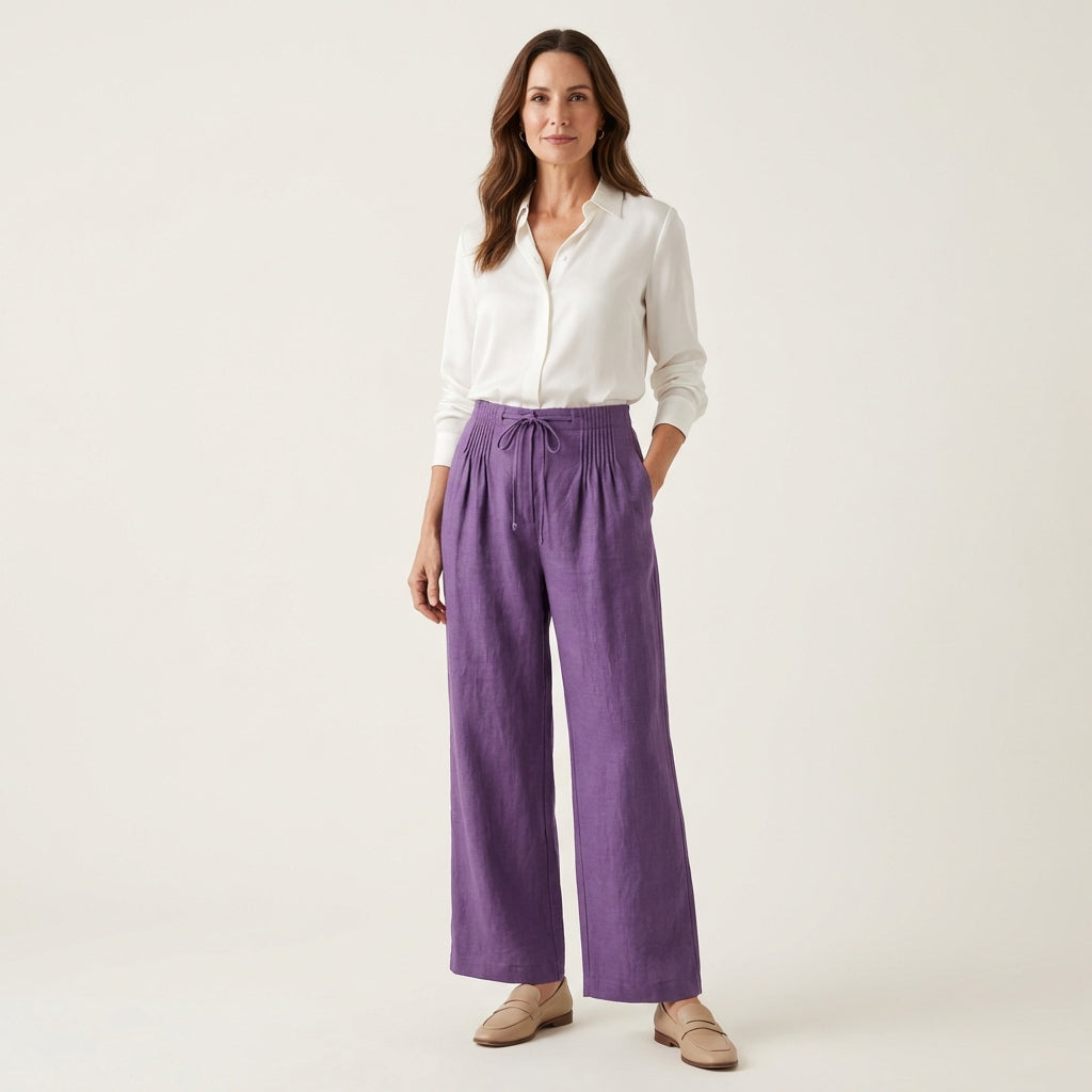 Miara | Wide-Leg Linen Pant - Image 6