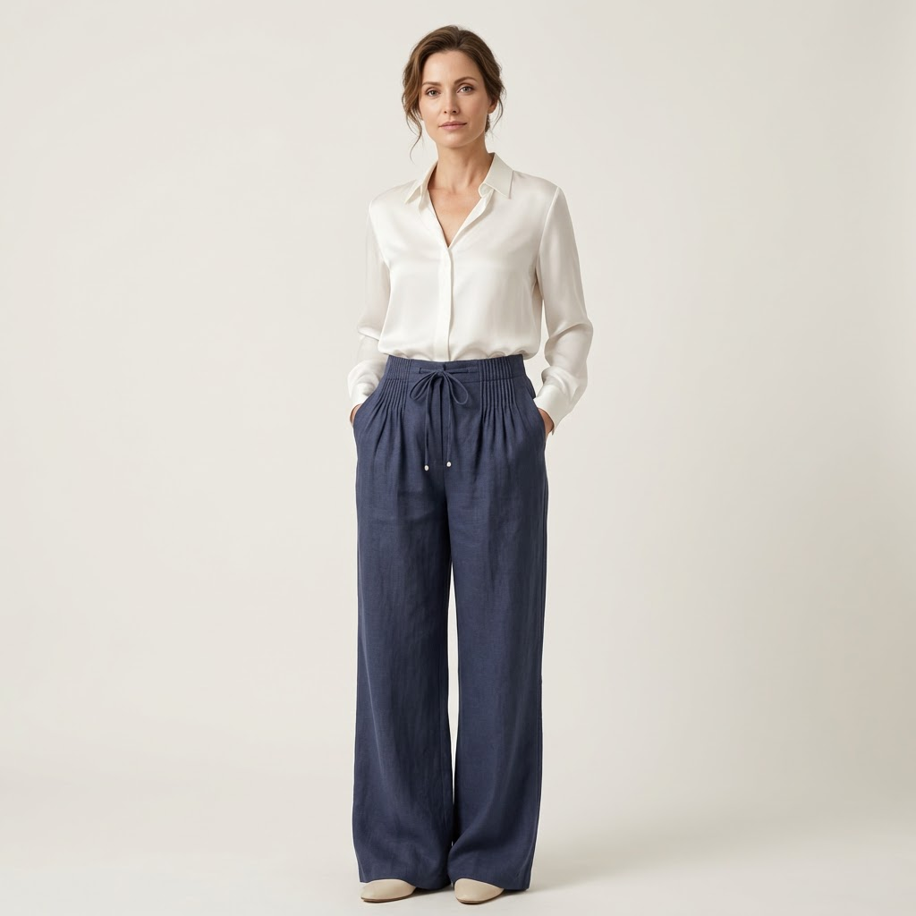 Miara | Wide-Leg Linen Pant - Image 2