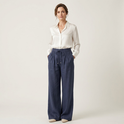 Miara | Wide-Leg Linen Pant - Image 2