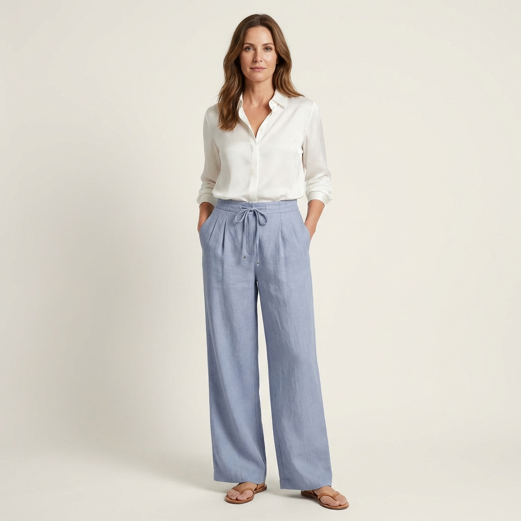 Miara | Wide-Leg Linen Pant - Image 4