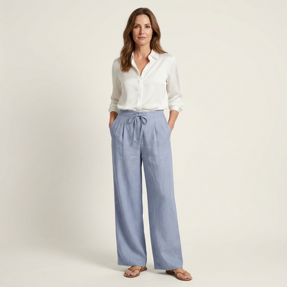 Miara | Wide-Leg Linen Pant - Image 4