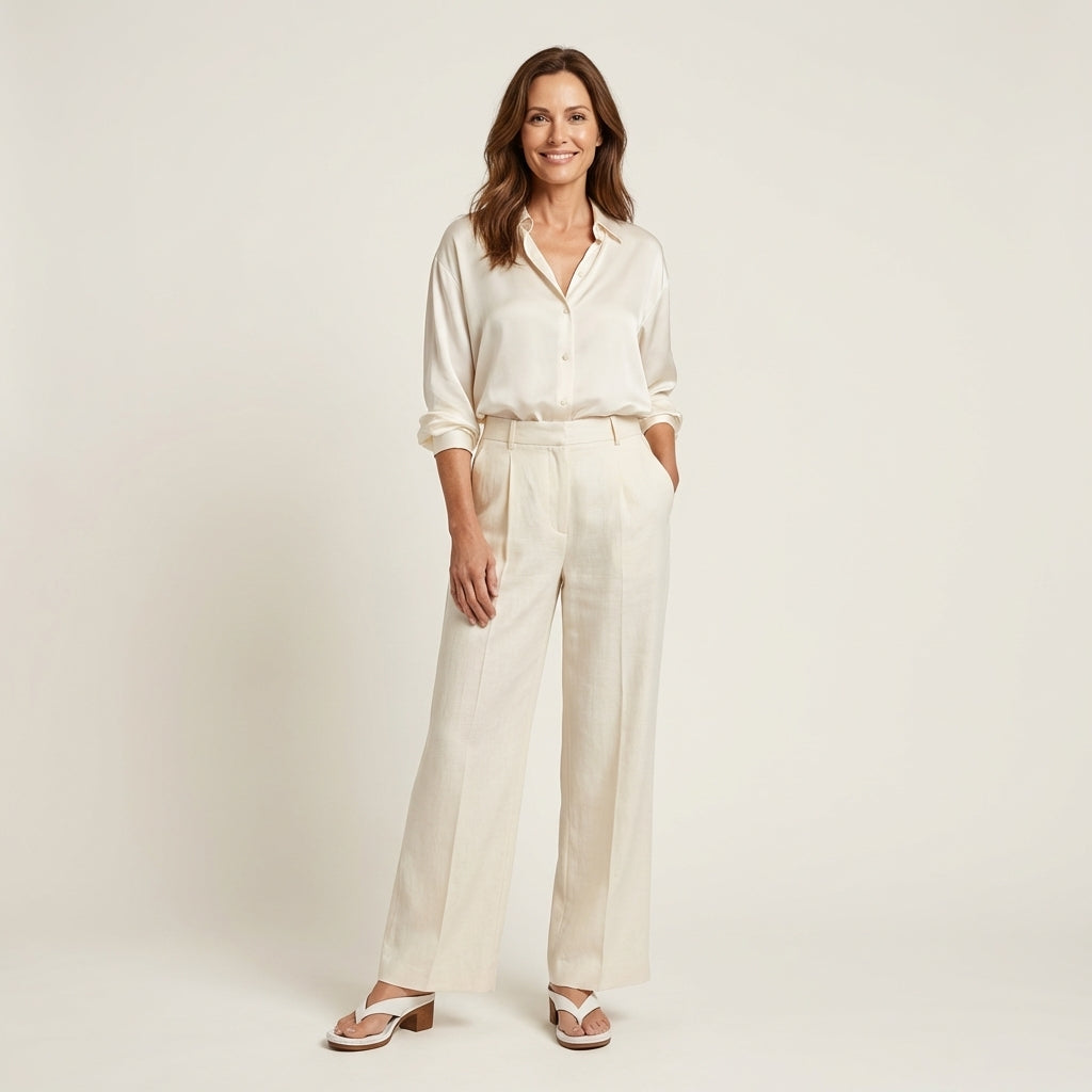 Anslie | Leather Toe-Loop Block Heel Sandal - Image 2