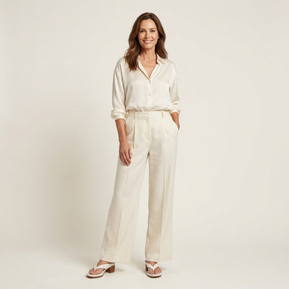 Anslie | Leather Toe-Loop Block Heel Sandal - Image 2