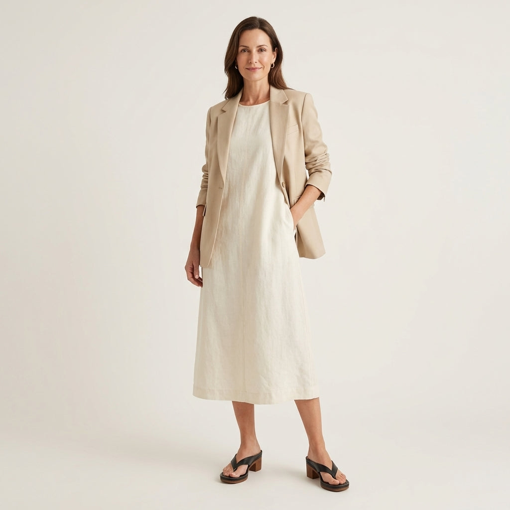 Anslie | Leather Toe-Loop Block Heel Sandal - Image 8