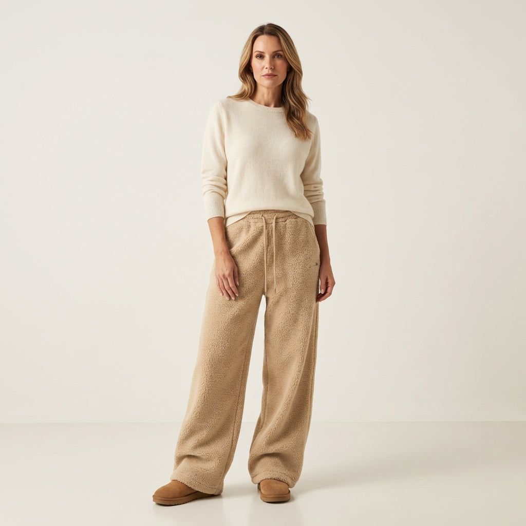 Emelda | Oversized Teddy Fleece Pants - Image 3