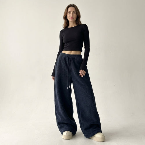 Emelda | Oversized Teddy Fleece Pants