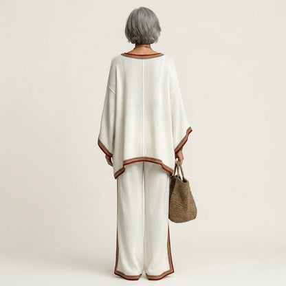 Josephine | Printed Kaftan Top & Wide-Leg Pants Set - Image 12